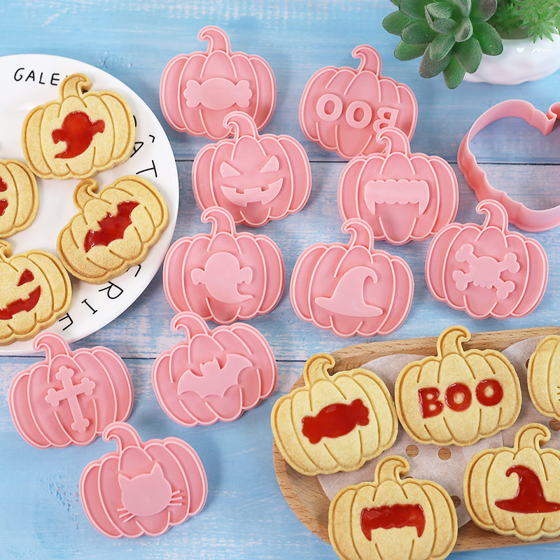 Cosplay Bat Prop - 10pcs Halloween Jam-filled Cookie Cutters Set