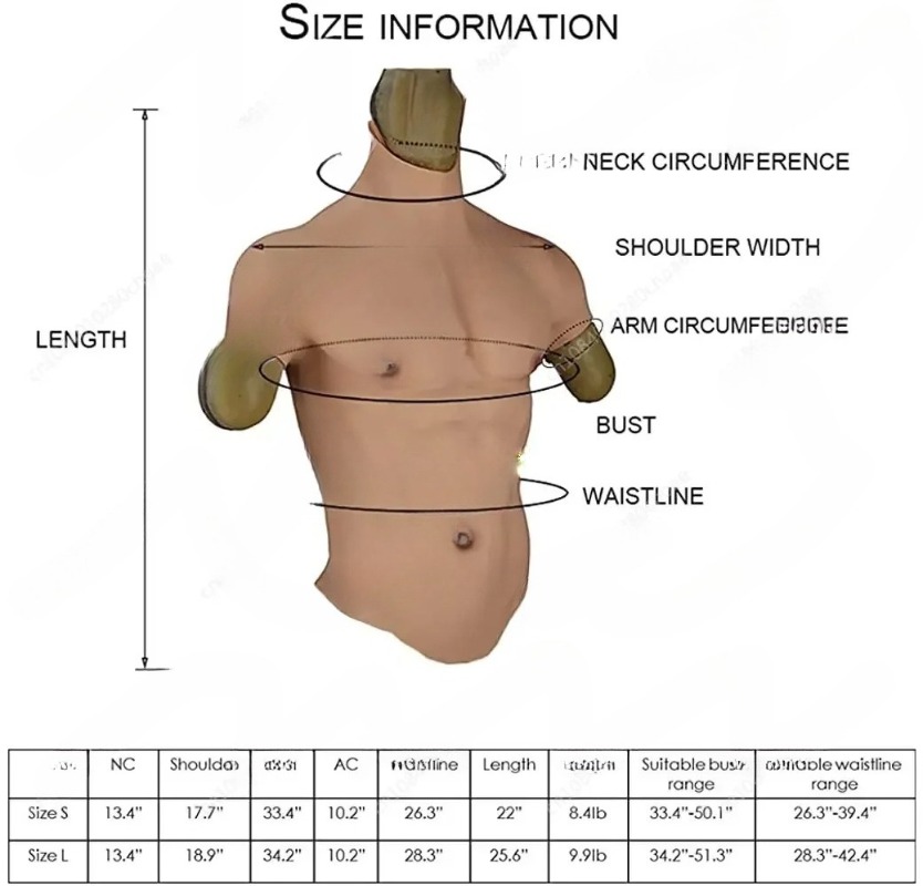 Realistic Fake Muscle Silicone - đánh giá và giá Cosplay Prop Designer