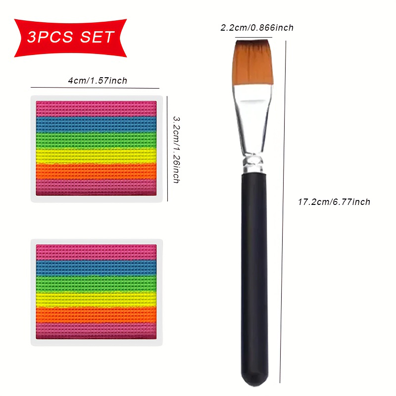 Rainbow Face and Body Paint Se - đánh giá và giá Cosplay Prop Paint