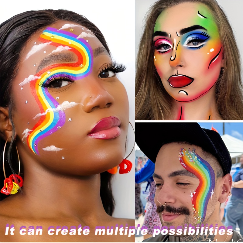 Rainbow Face and Body Paint Se - đánh giá và giá Cosplay Prop Paint