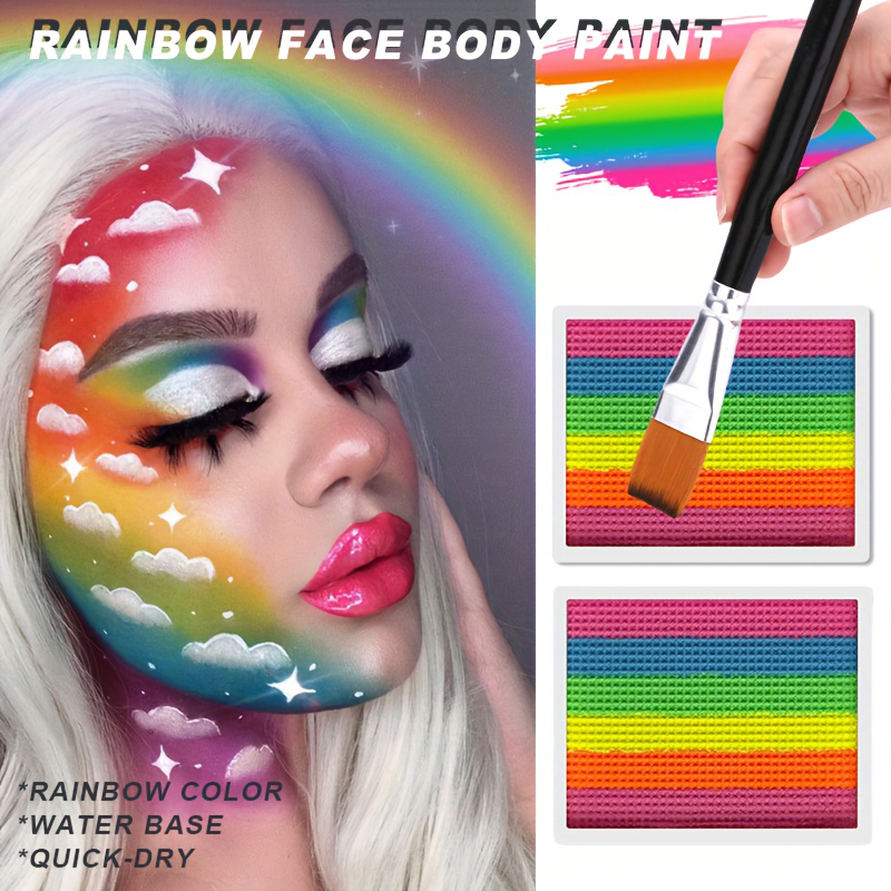 Rainbow Face and Body Paint Se - đánh giá và giá Cosplay Prop Paint