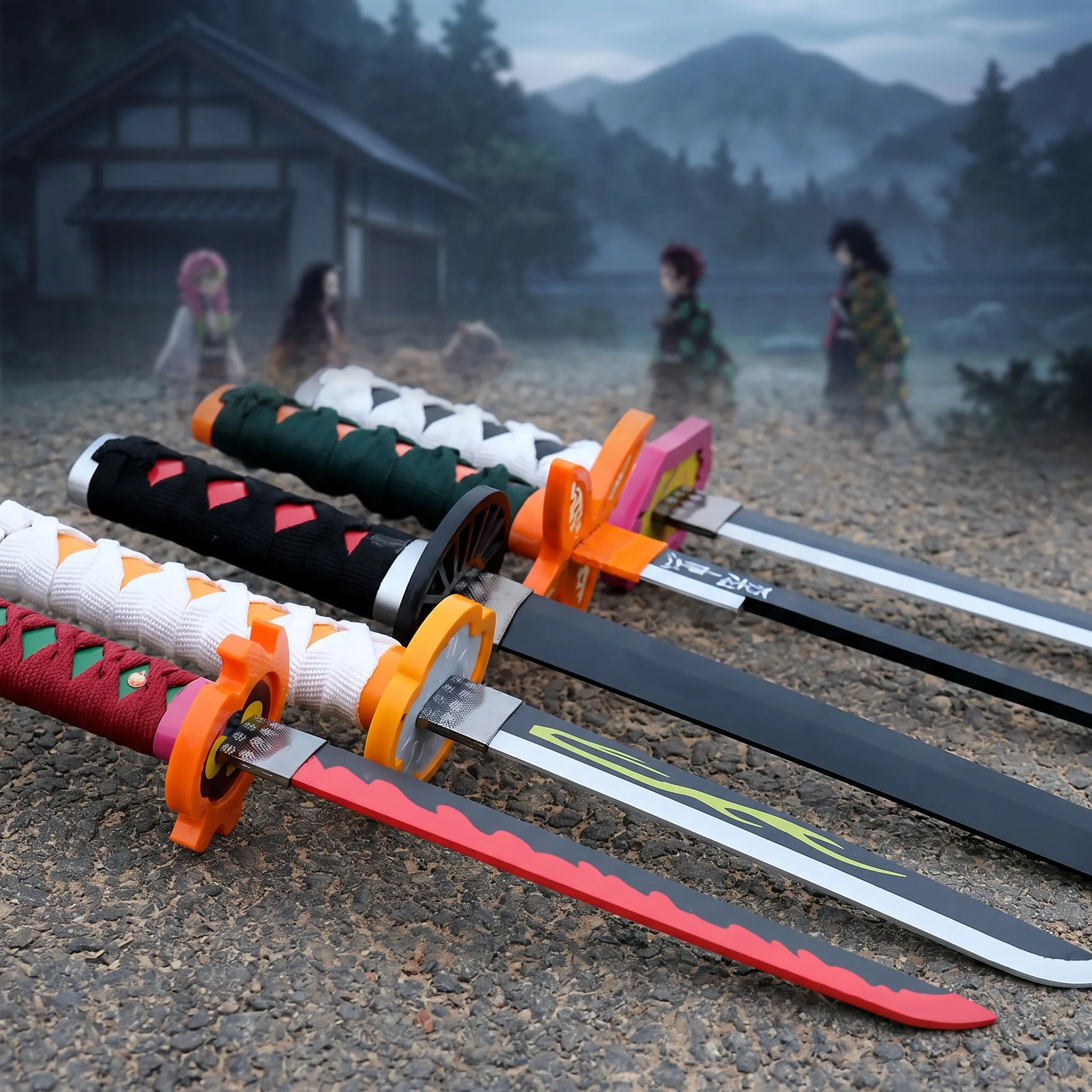 72 104cm Demon Slayer Katana T - đánh giá và giá Cosplay Prop Katana