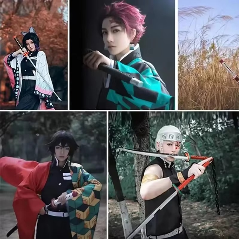 41in/104cm Demon Slayer Katana - đánh giá và giá Cosplay Prop Katana