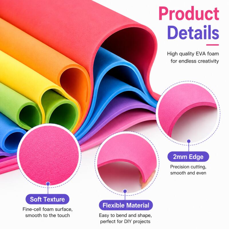 Colorful EVA Foam Sheets 2mm T - đánh giá và giá Cosplay Props Eva Foam